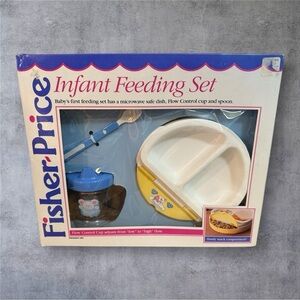 Fisher Price Infant Feeding Set - 1994 - NWT